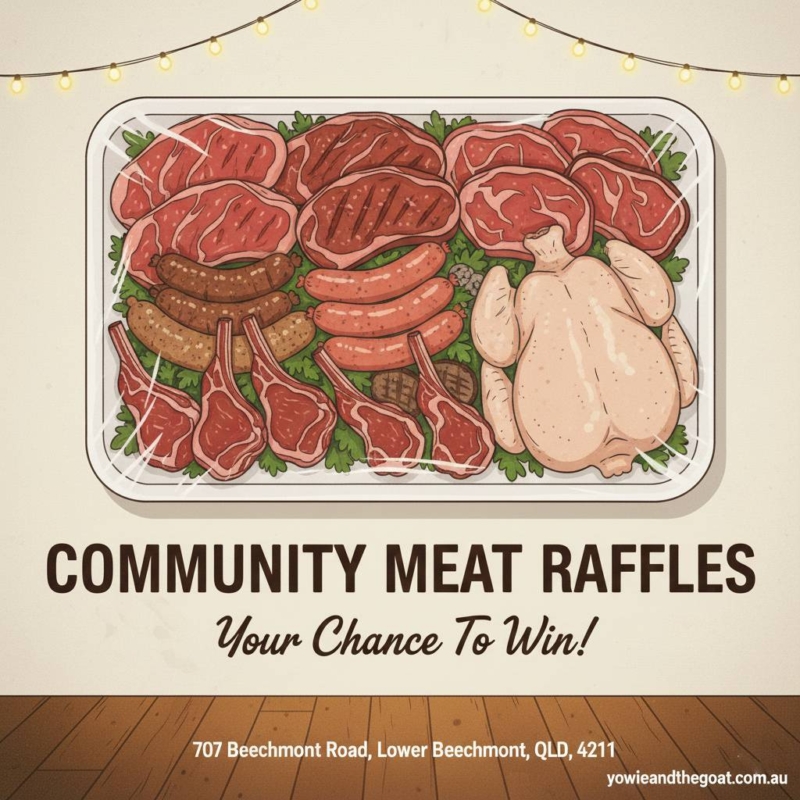 Meat Raffle Buttons Australia Day